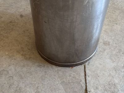 Heavy-Duty Metal Stainless Steel Tamale Pan Can with Lid - Used
