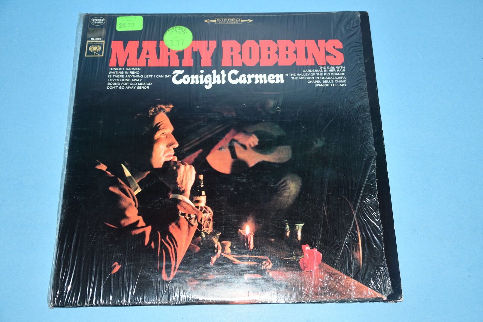 VINTAGE MARTY ROBBINS "TONIGHT CARMEN" VINYL RECORD ~ 11 SONGS