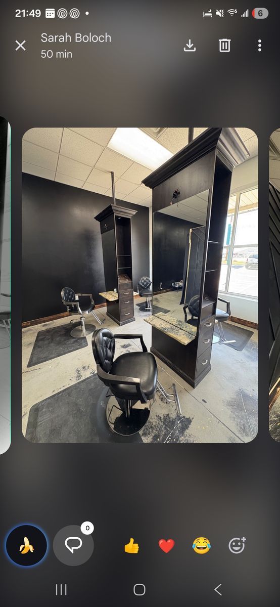 2 double sided hair stations!