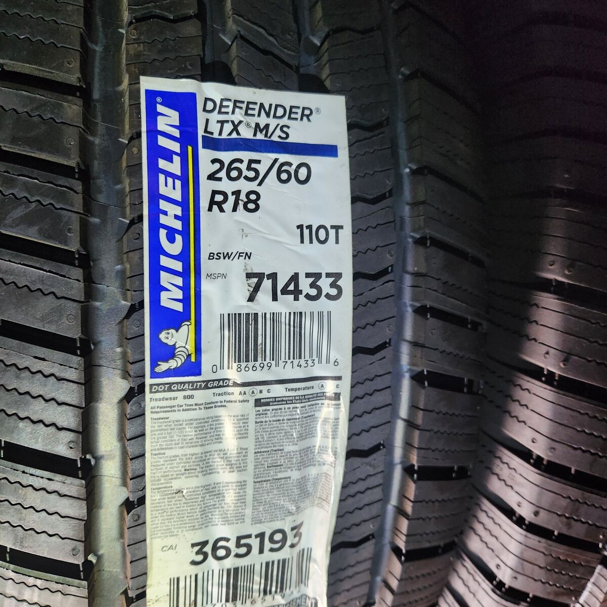 265/60r18 michelin defender