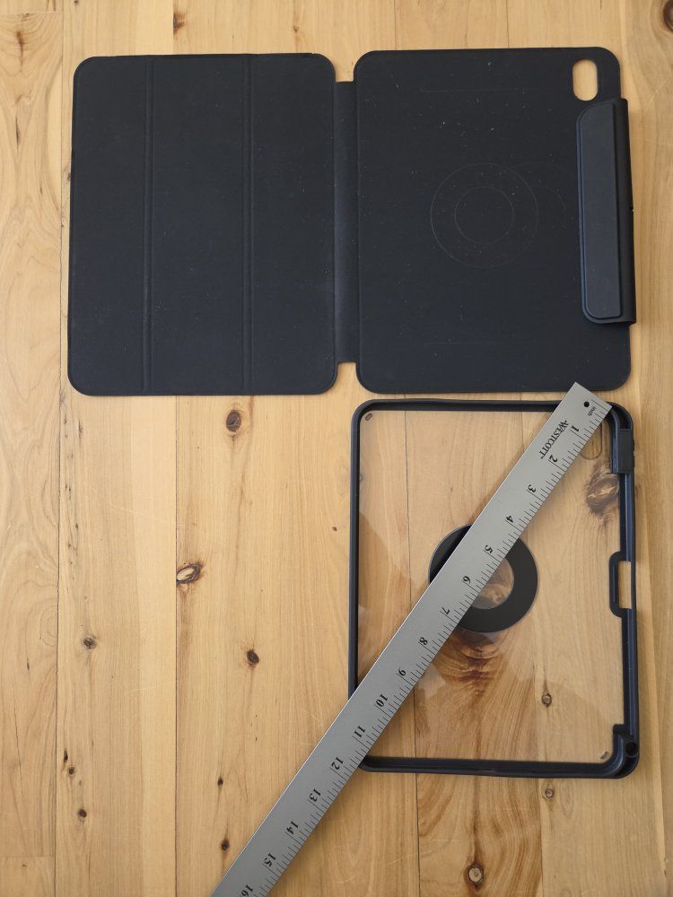 Black Tablet Case for 11.5-inch iPad Pro/iPad Air 4/5, Protective Cover
