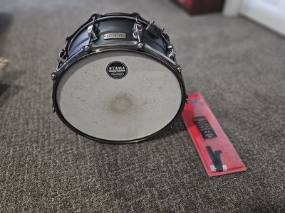 Tama S.L.P. Big Black Steel Snare Drum - 8 inches x 14 inches, Matte Black