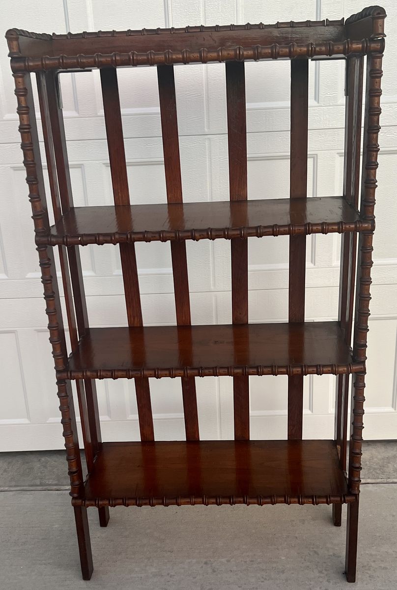 Antique Vintage "Spool Art" Book Shelf