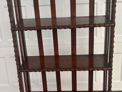 Antique Vintage "Spool Art" Book Shelf