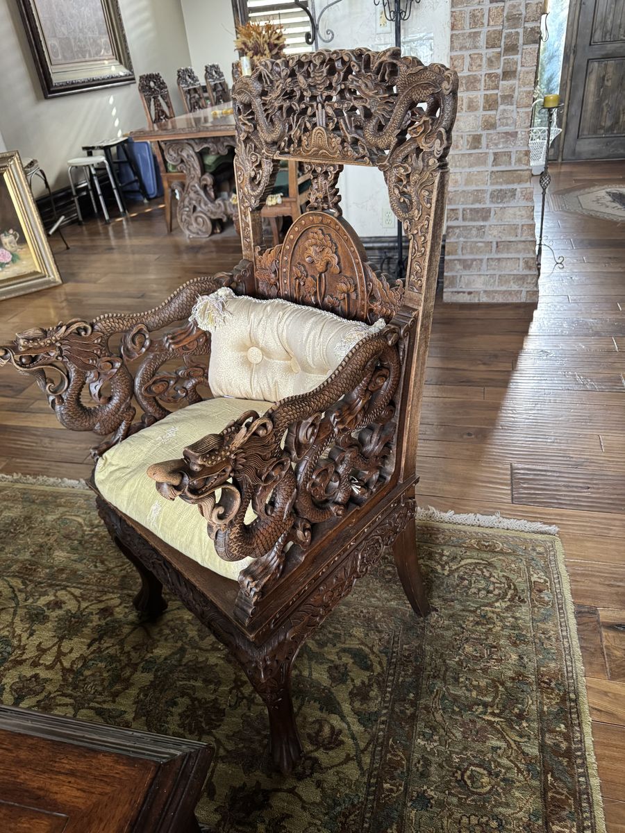 Antique Dragon Chair