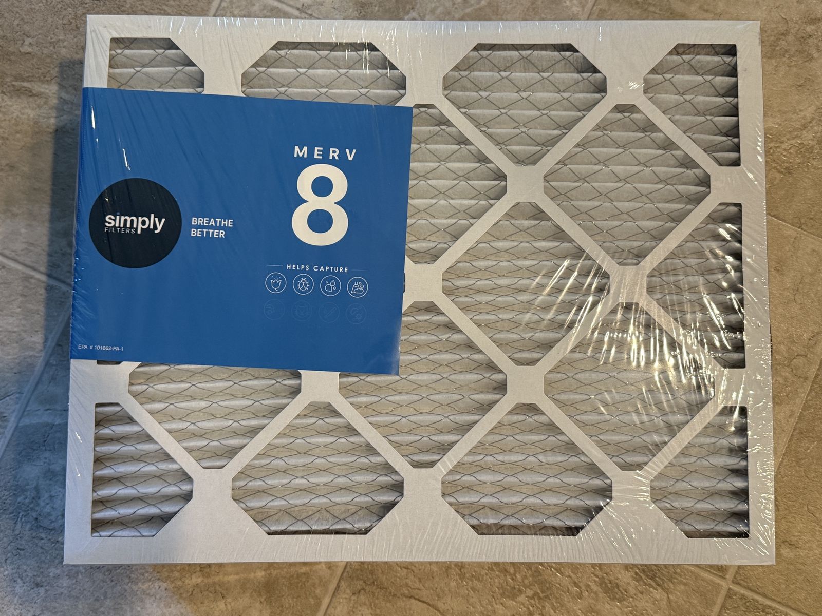 Simply Filters MERV 8 Air Filter 16x20x1 (6-Pack) - Breathe Better, Help Capture Allergens