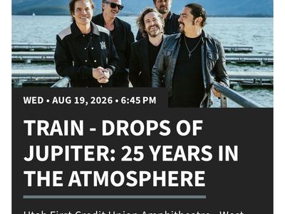 2 Train Concert Tickets - Aug 19, 2026