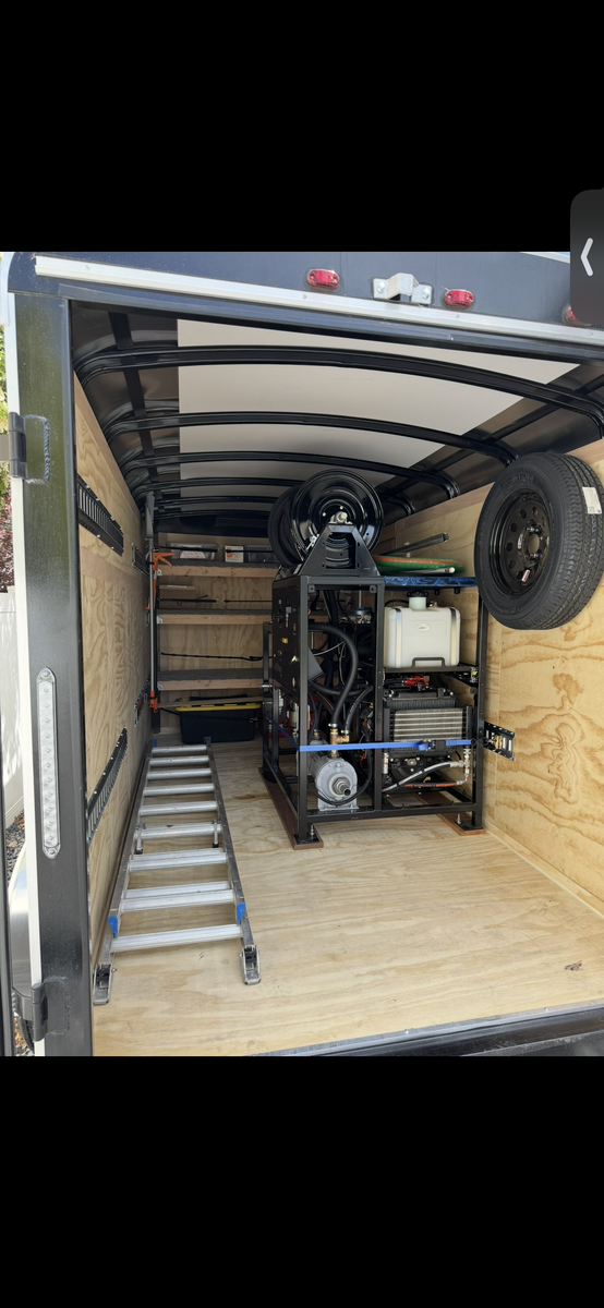 Turnkey Foundation Waterproofing Spray Rig & Trailer Setup
