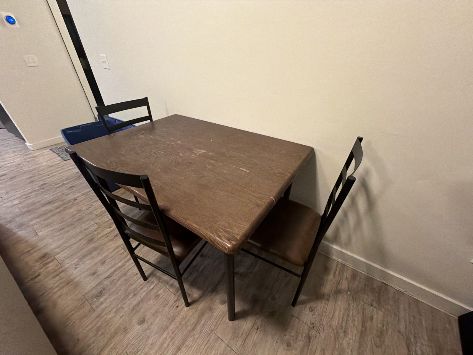 Small Dining Table Set w/ 3 Chairs - $25 OBO