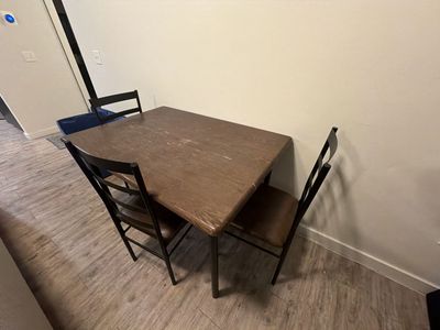 Small Dining Table Set w/ 3 Chairs - $25 OBO