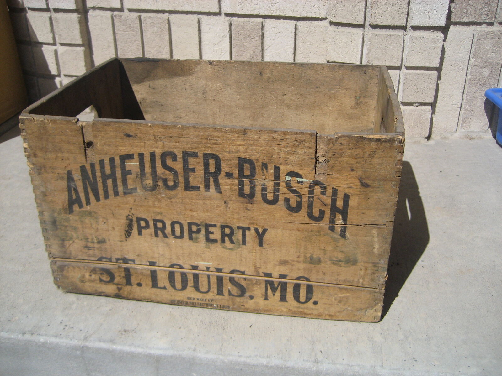 Original 1941 Anheuser Bush Shipping Box.