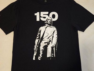 BYU 150th Brigham Young Anniversary Graphic T-Shirt Black Gildan Softstyle Size Medium