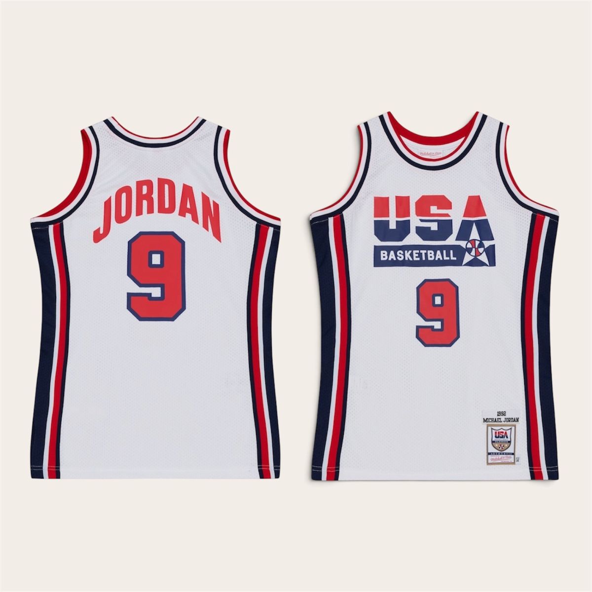 Michael Jordan #9 | XS*, S*, M* L* | USA White Jersey