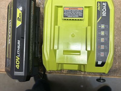 Ryobi 40v 2ah Battery And Fast Charger