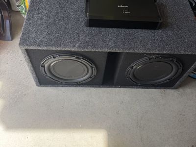 Polk Audio 2 10" Subwoofers And Box