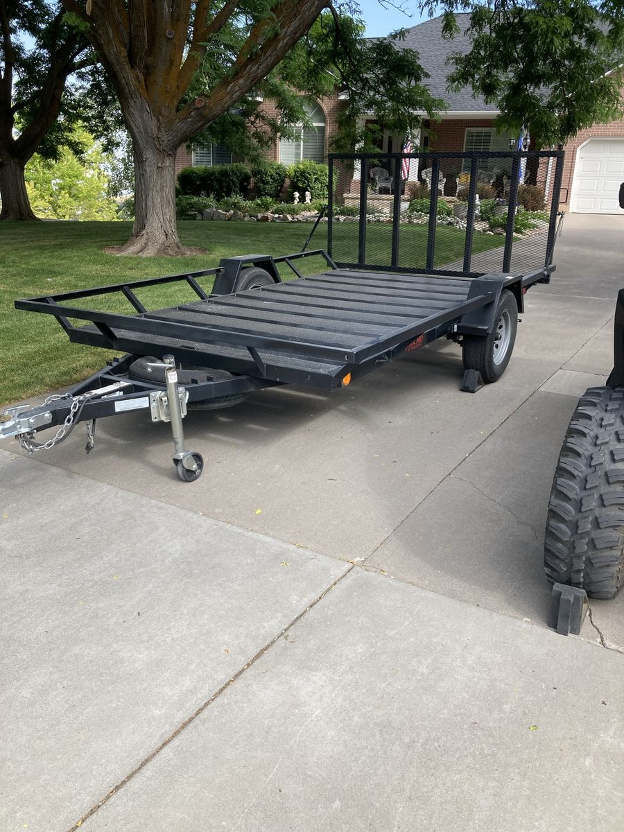 Echo Black Utility Trailer with Ramp Gate, Single Axle