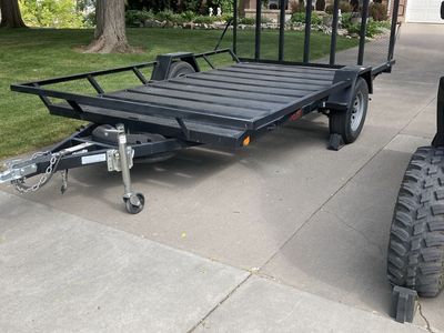 Echo Black Utility Trailer with Ramp Gate, Single Axle