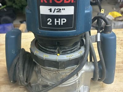 RYOBI R180 2 HP 1/2" Fixed-Base Router - 120V 25,000 RPM