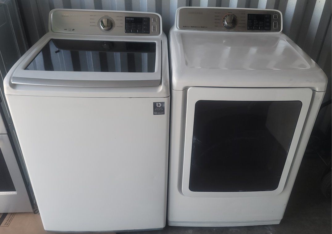 Samsung topload washer and electric steam dryer set free curbside delivery in the slc area