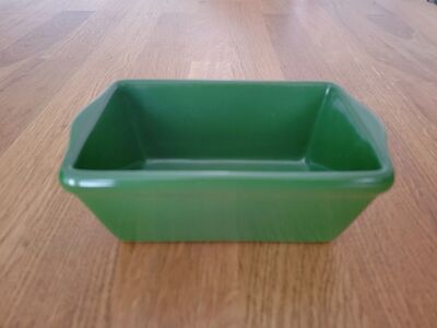 Green Stoneware Mini Loaf Pan