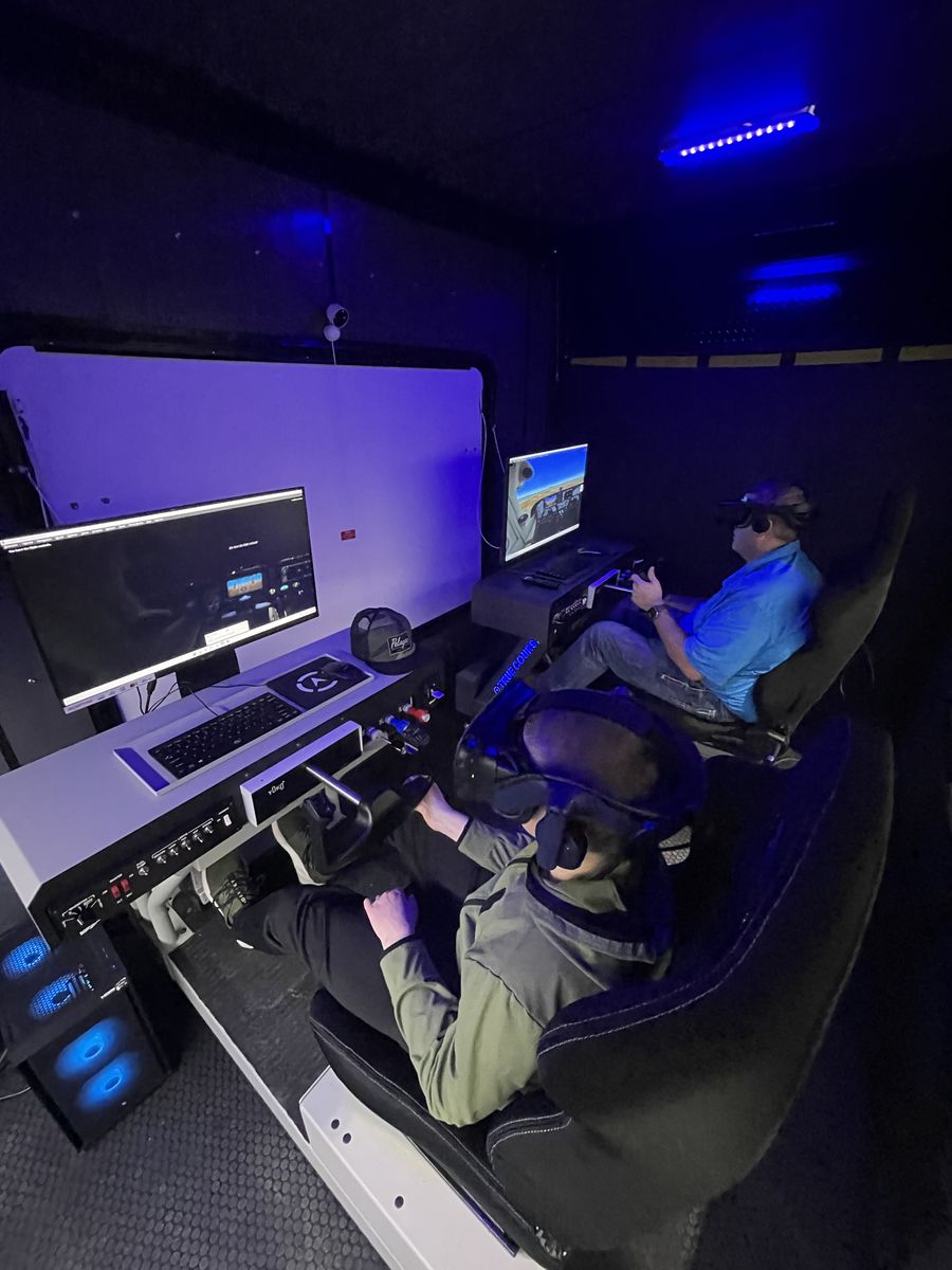 Mobile SimPod - 2 Motion VR Flight Simulators