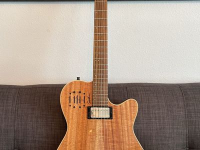 Godin A6 Ultra Koa Acoustic Electric Guitar, Natural Finish, Excellent Condition, $800 OBO.