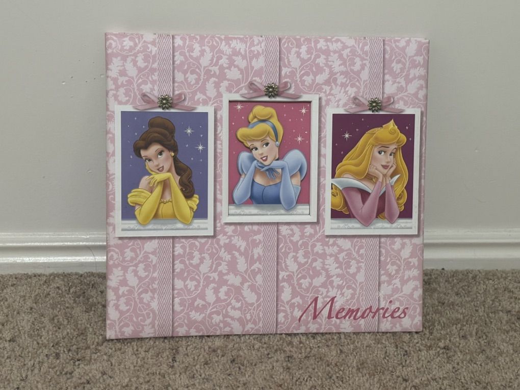 Disney Princess Postbound Album Scrapbook Pink