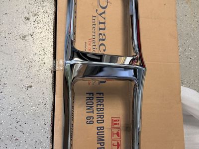 Dynacorn International Chrome Front Bumper for 1969 Pontiac Firebird - New Replacement Part