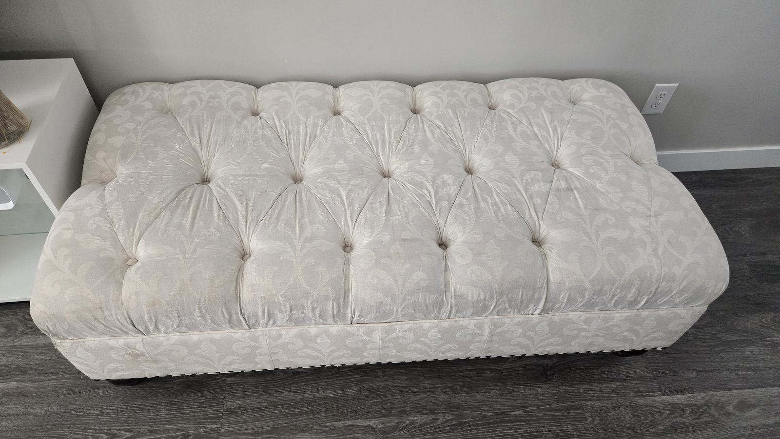 Vintage Tufted Ottoman 