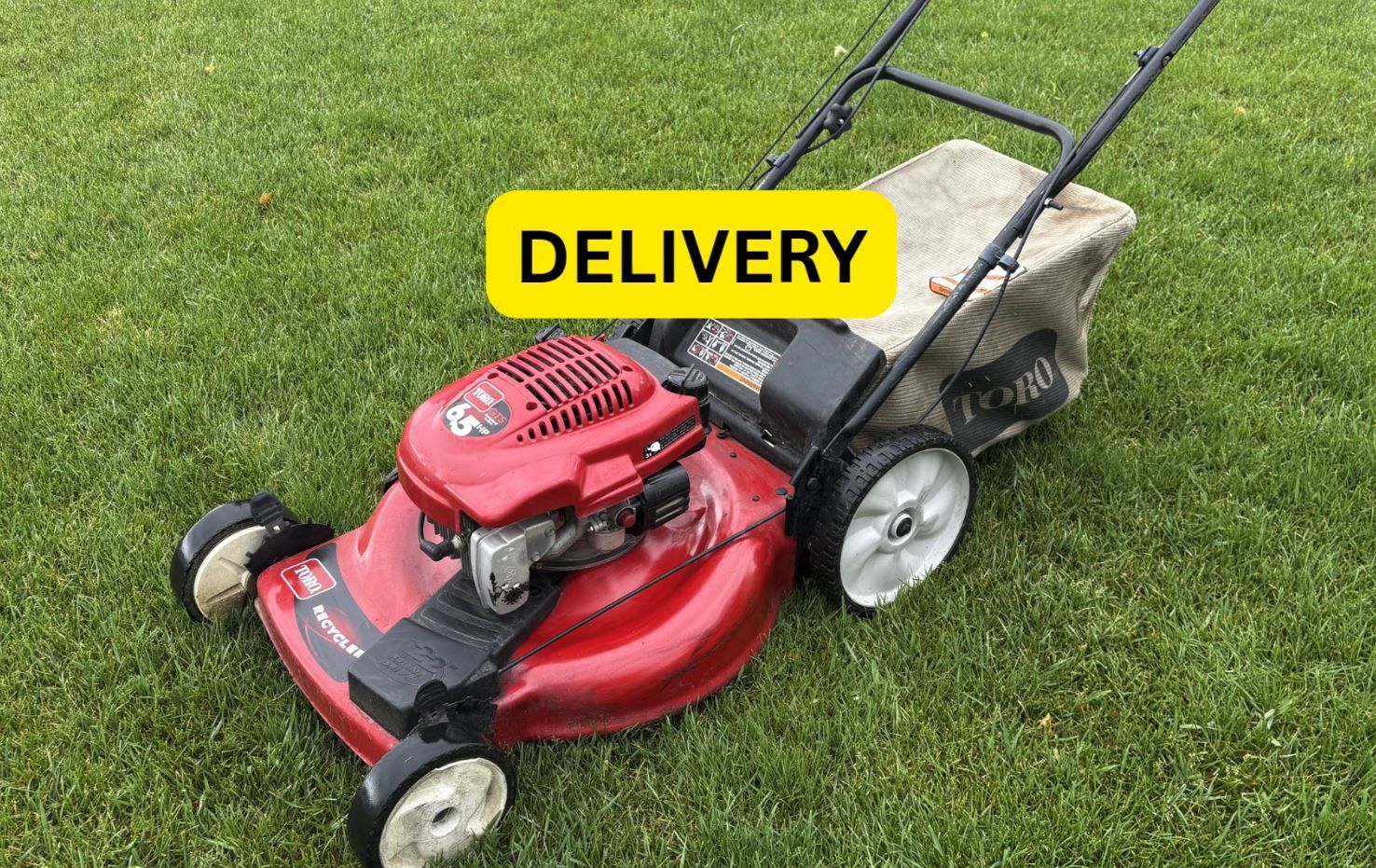 DELIVERY - WORKING SELF-PROPEL Toro 6.5 HP Recycler Mower