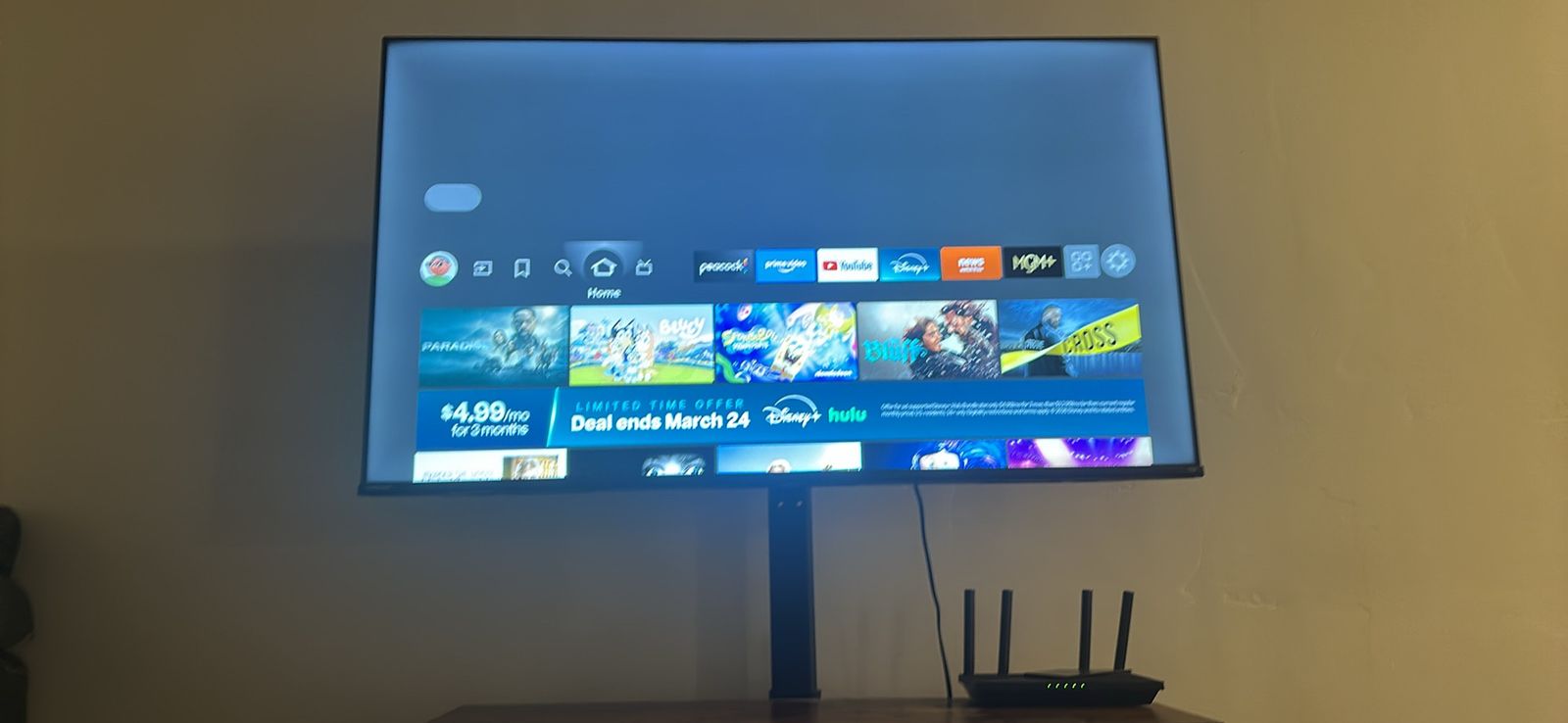 Toshiba 55” TV + Stand