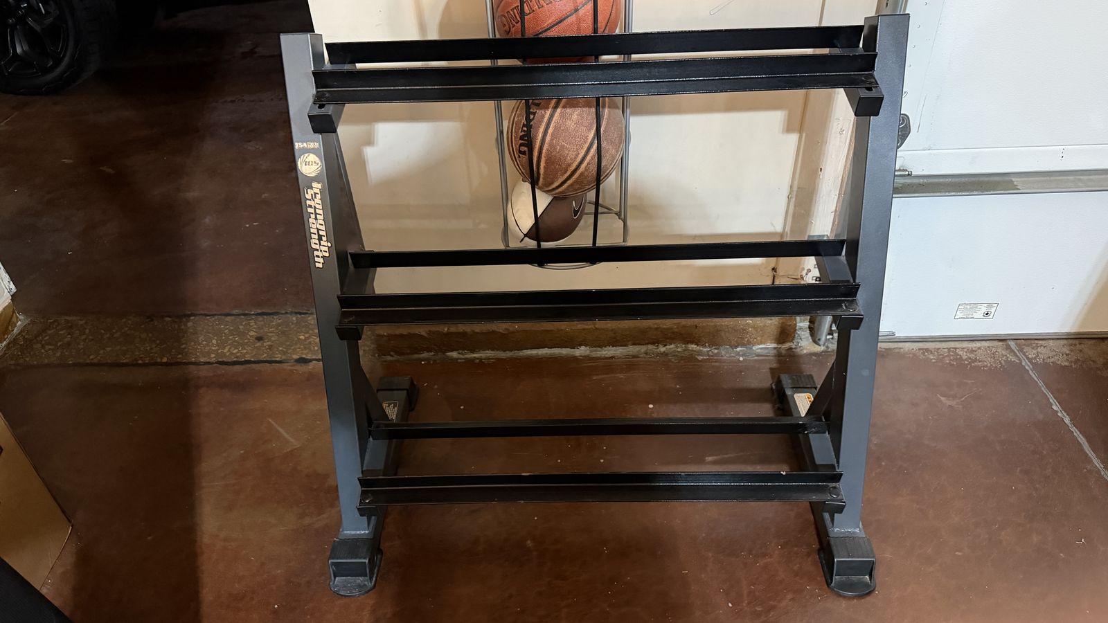 Dumbell rack, 3-tier, 3 ft wide