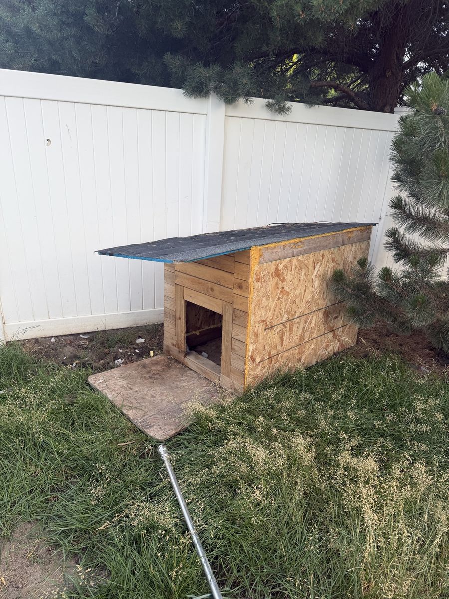 Large outdoor Dog House with heater
