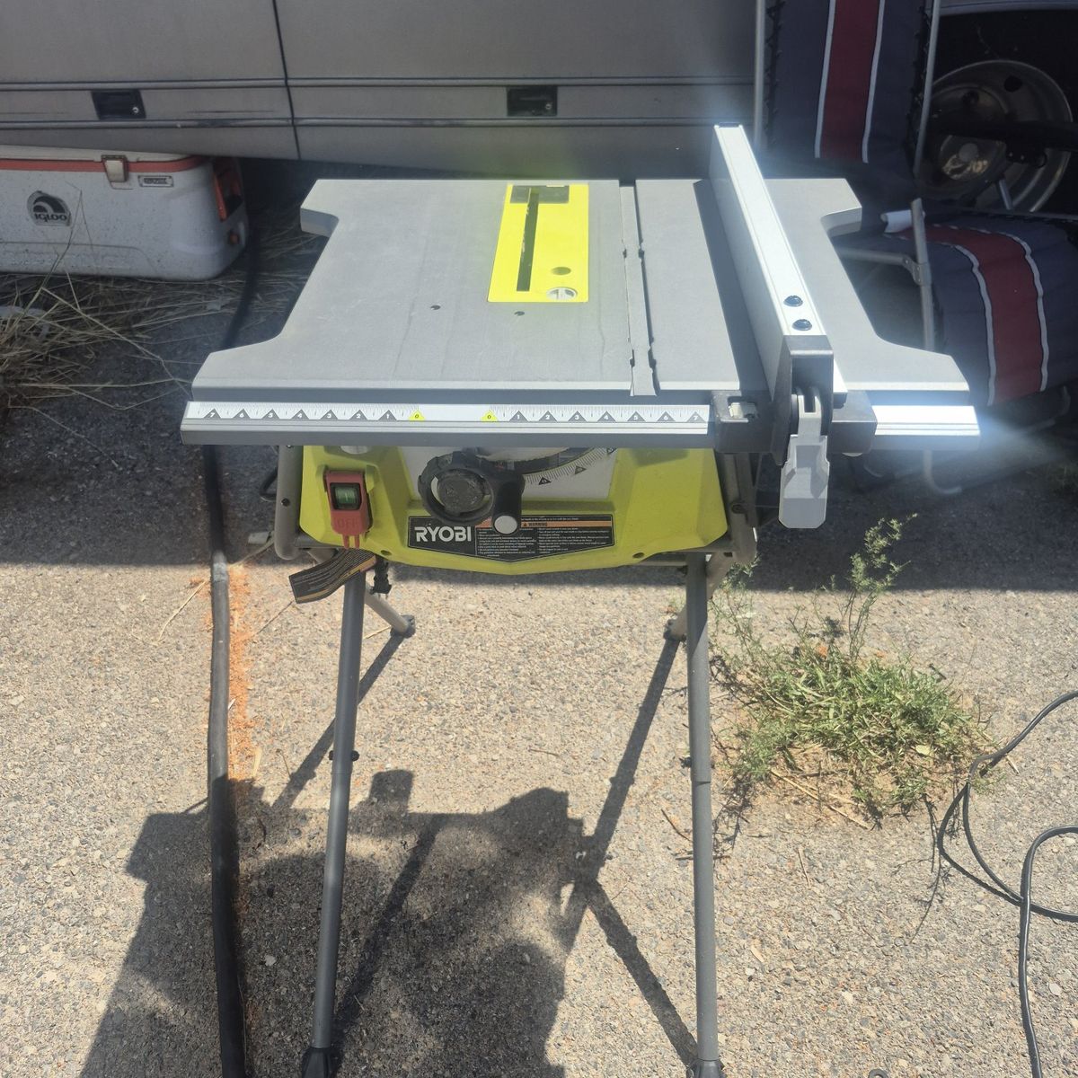 Ryobi Table Saw, Router Table with Router, and Bench Drill Press Combo - Woodworking Tools