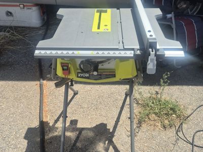 Ryobi Table Saw, Router Table with Router, and Bench Drill Press Combo - Woodworking Tools