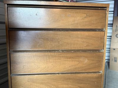 Vintage Mid-Century 4-Drawer Dresser-Solid Wood