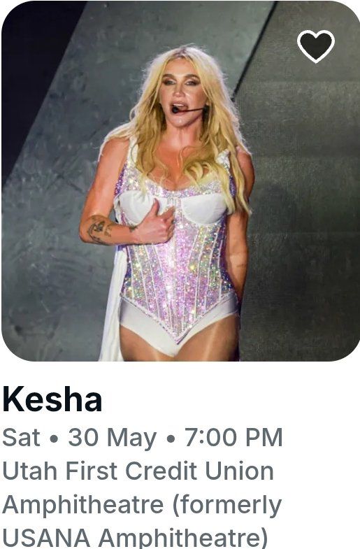 Kesha concert tickets, 2 GA lawn tickets, this Saturday May 30th