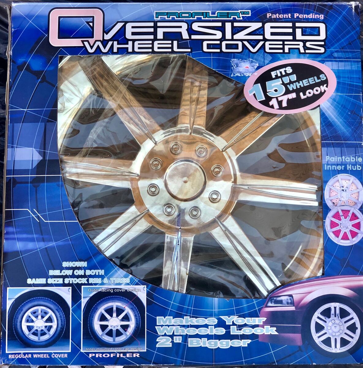 Brand NEW 15 inch wheel covers look like 17 inch size. $30. ph. 801-680-2423