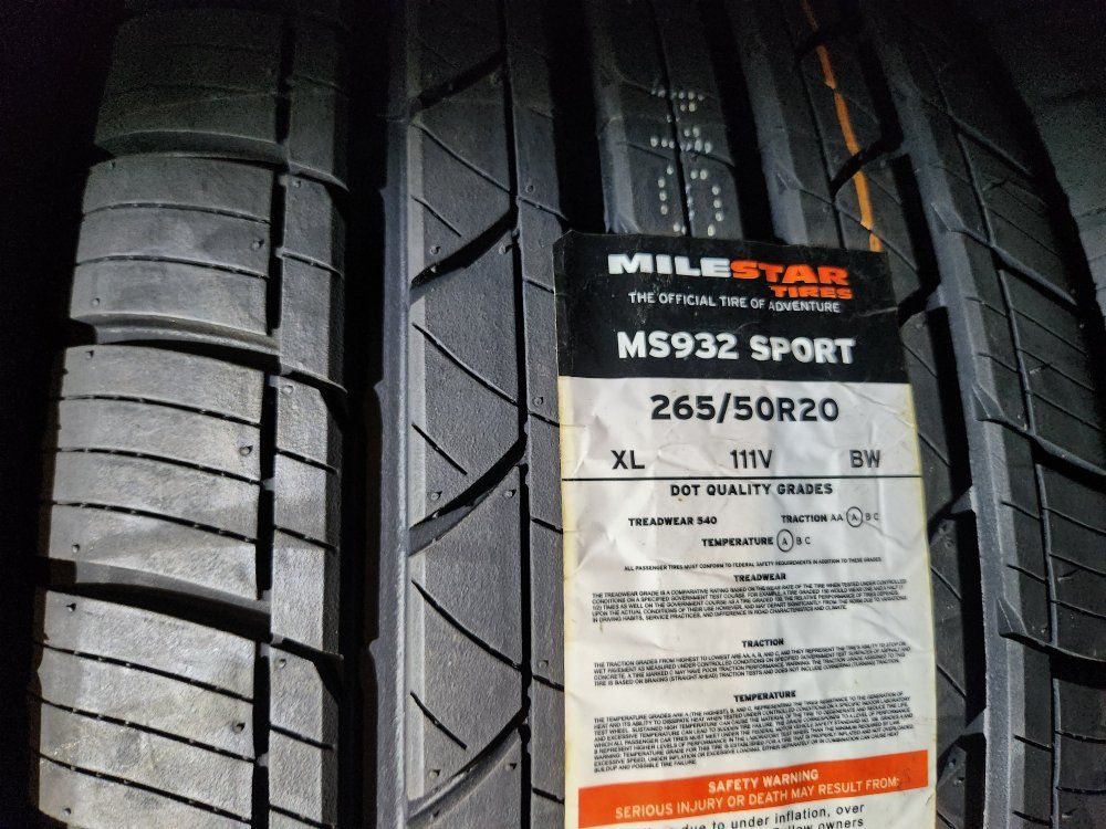 265/50r20 milestar ms932 sport