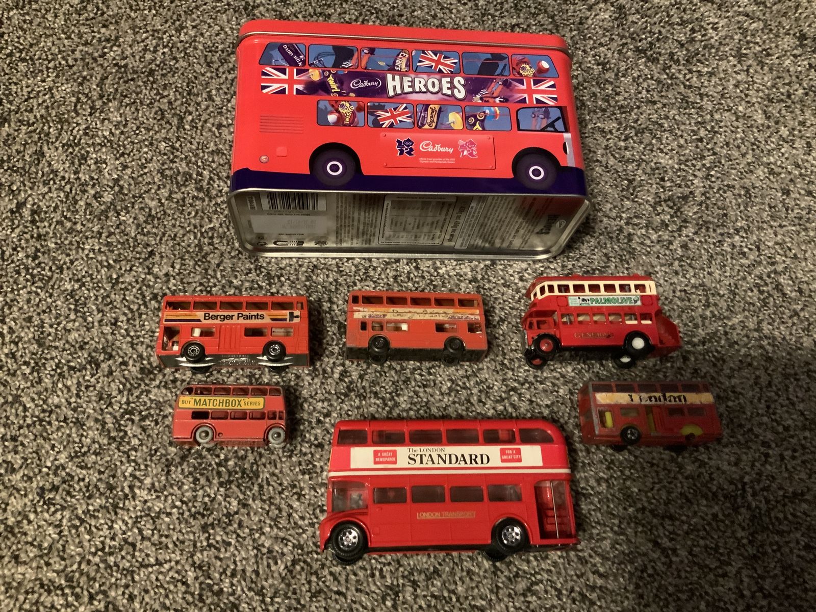 Not Hot Wheels- English Double Decker Bus Collection