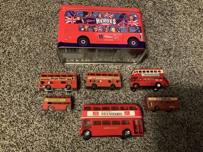 Not Hot Wheels- English Double Decker Bus Collection