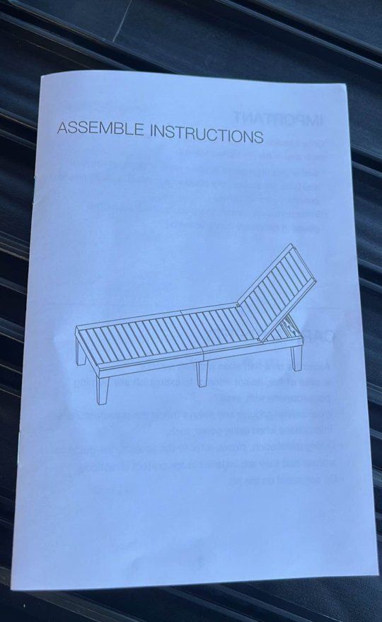 New A Pair of Resin Outdoor Patio Chaise Lounge Chair Graphite Black & One Set In Gray., Adjustable Recliner for Sunbathing