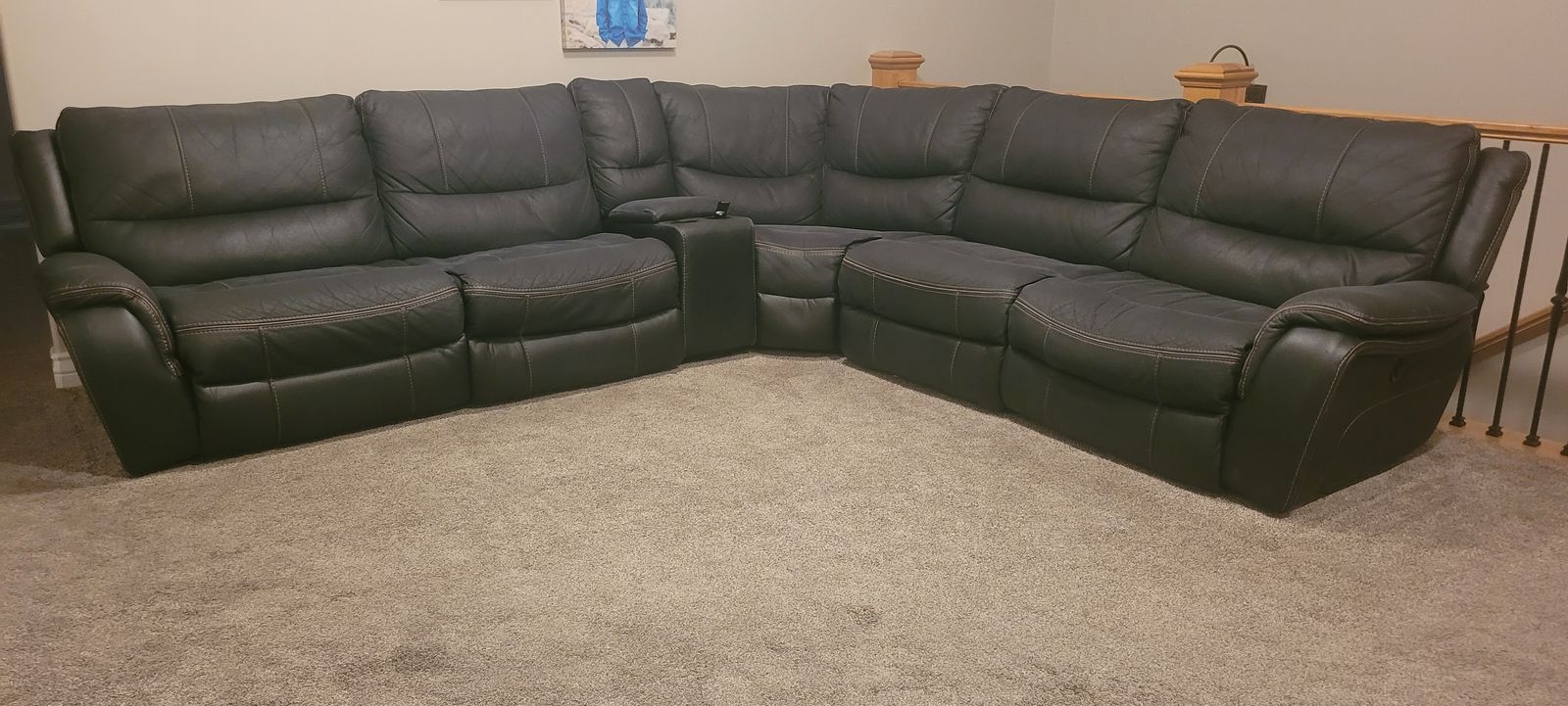 Faux Leather sectional