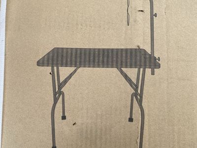 Go Pet Club Foldable Pet Grooming Table GT-101 30"x18"x32" Black