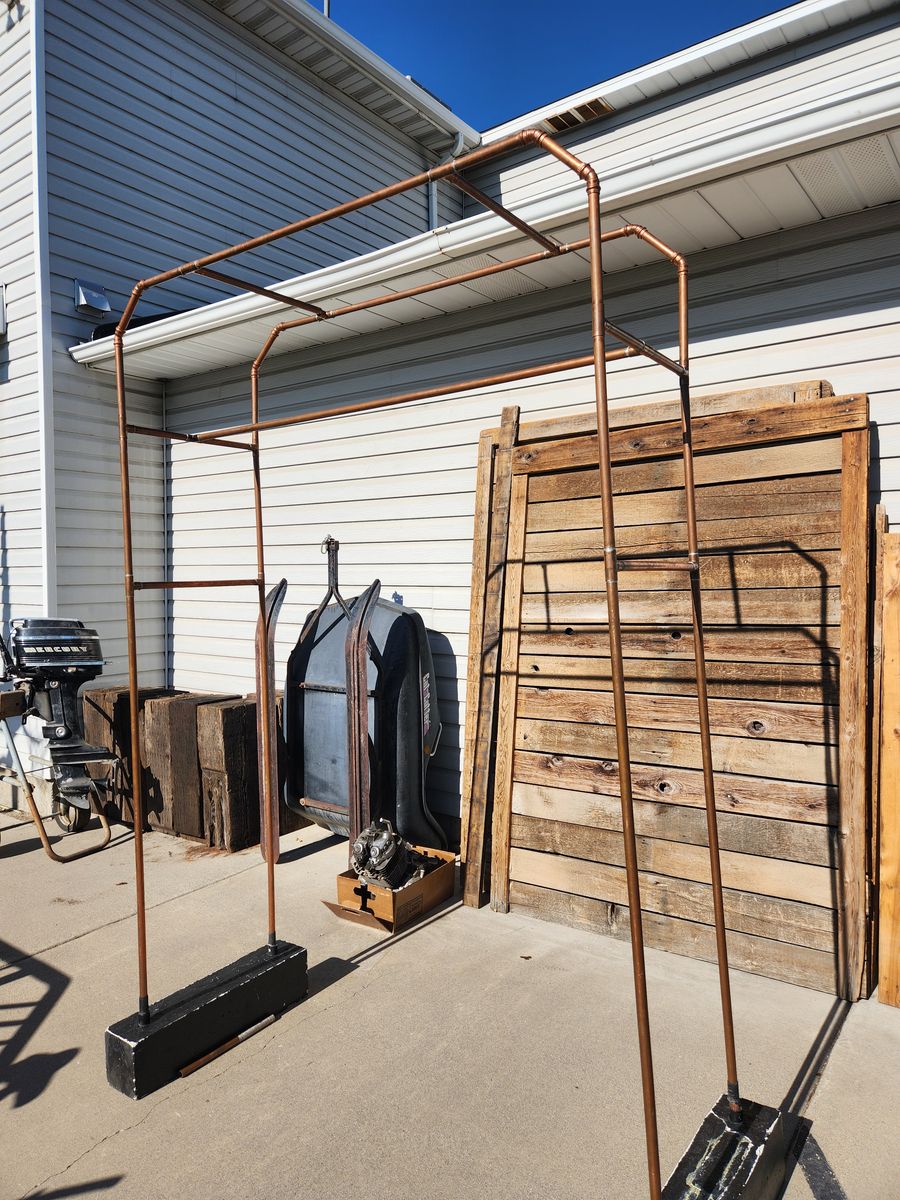 Copper Arch for Wedding Receptions other decorative use of for yard/garden