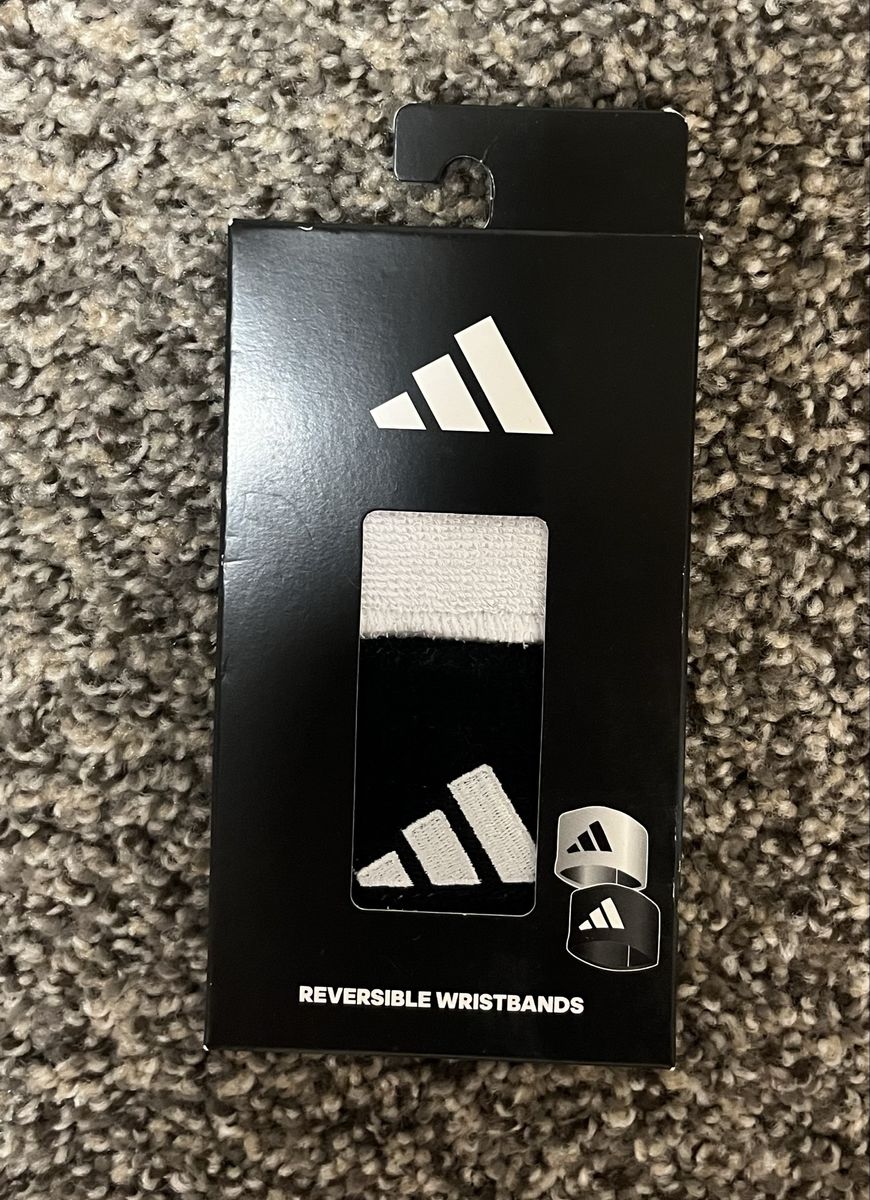 Adidas Reversible Wristbands Black and White New in Box