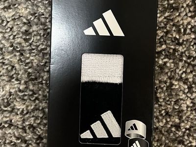 Adidas Reversible Wristbands Black and White New in Box
