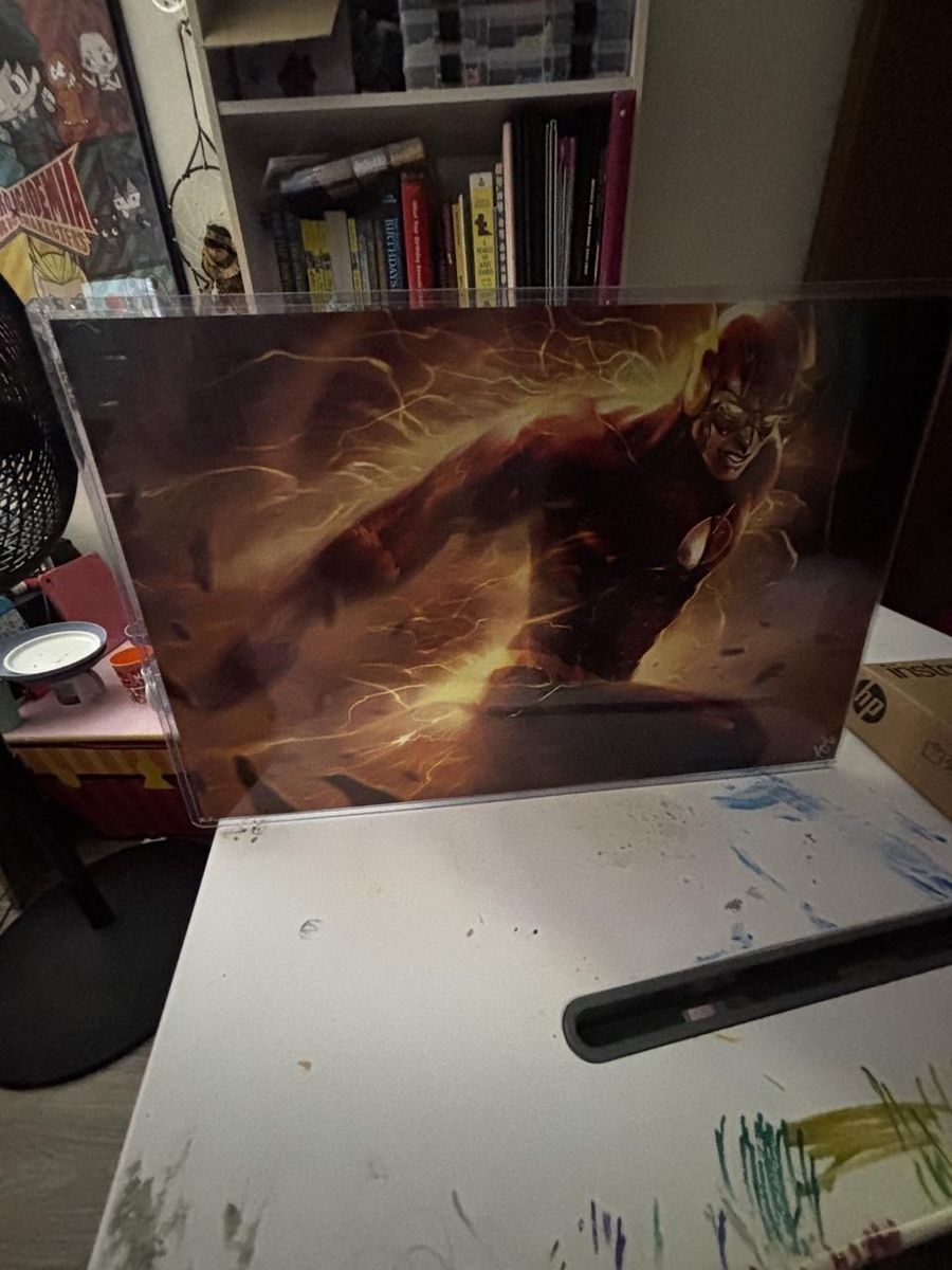 The Flash 17 x 11 DC Comics Artwork Print Signed by An Unknown Artist