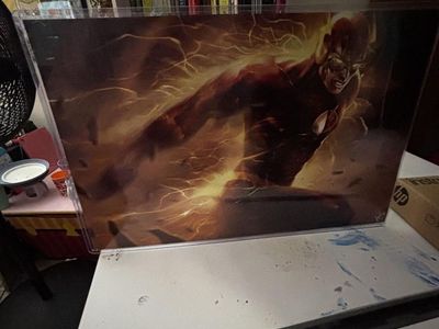 The Flash 17 x 11 DC Comics Artwork Print Signed by An Unknown Artist