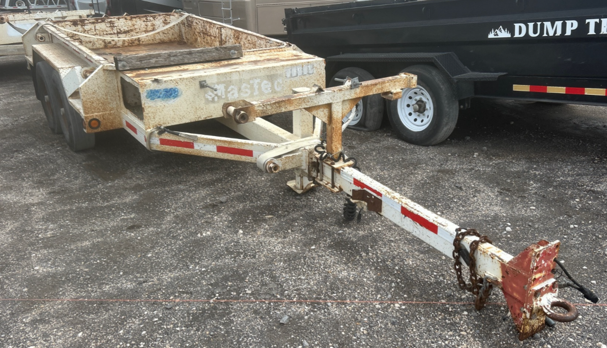 Commercial Utility Fiber Optic Conduit Pipe Material Telecom Contractor Tandem Dexter Axles 13K Trailer Lunette Ring 2022 Tires